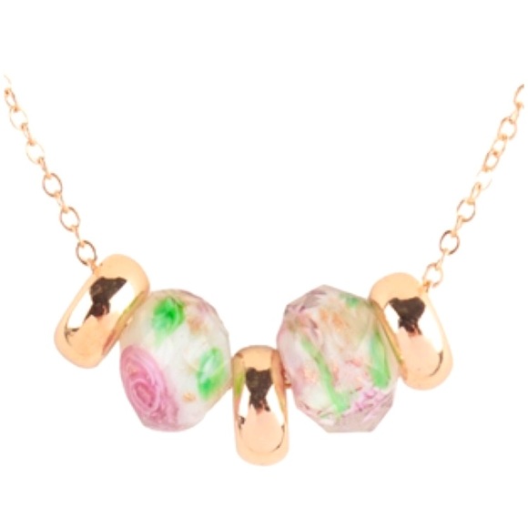 ✌🏼 #58 Floral Crystal Beaded Minimalist Spring Time Necklace - Picture 10 of 14